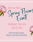 Spring Flowers Event - May 8th - The Flying Needles