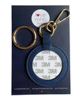 Circle Self-Finishing Leather Charm