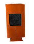 Self-Finishing Leather Can Cozy, Slim 12 oz can - The Flying Needles