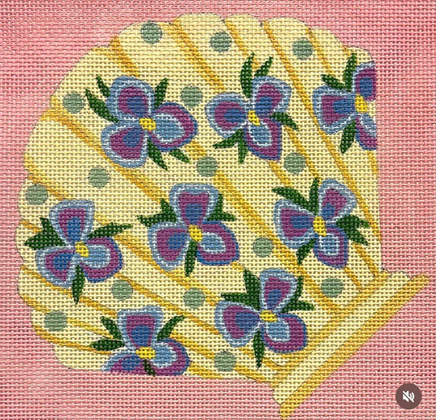 Floral Scallop on Pink - The Flying Needles