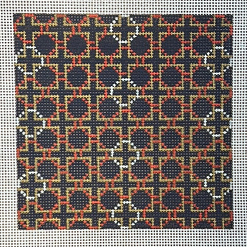 Navy Geometric Square - The Flying Needles