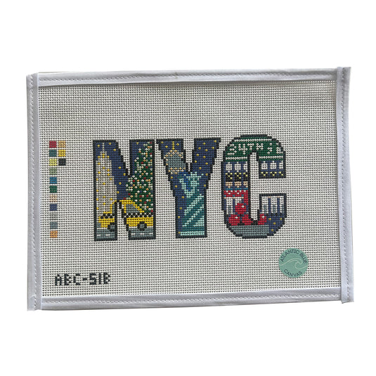 NYC Holiday Letters - 13 mesh - The Flying Needles