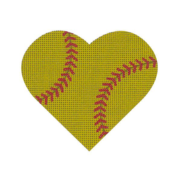 Softball Heart