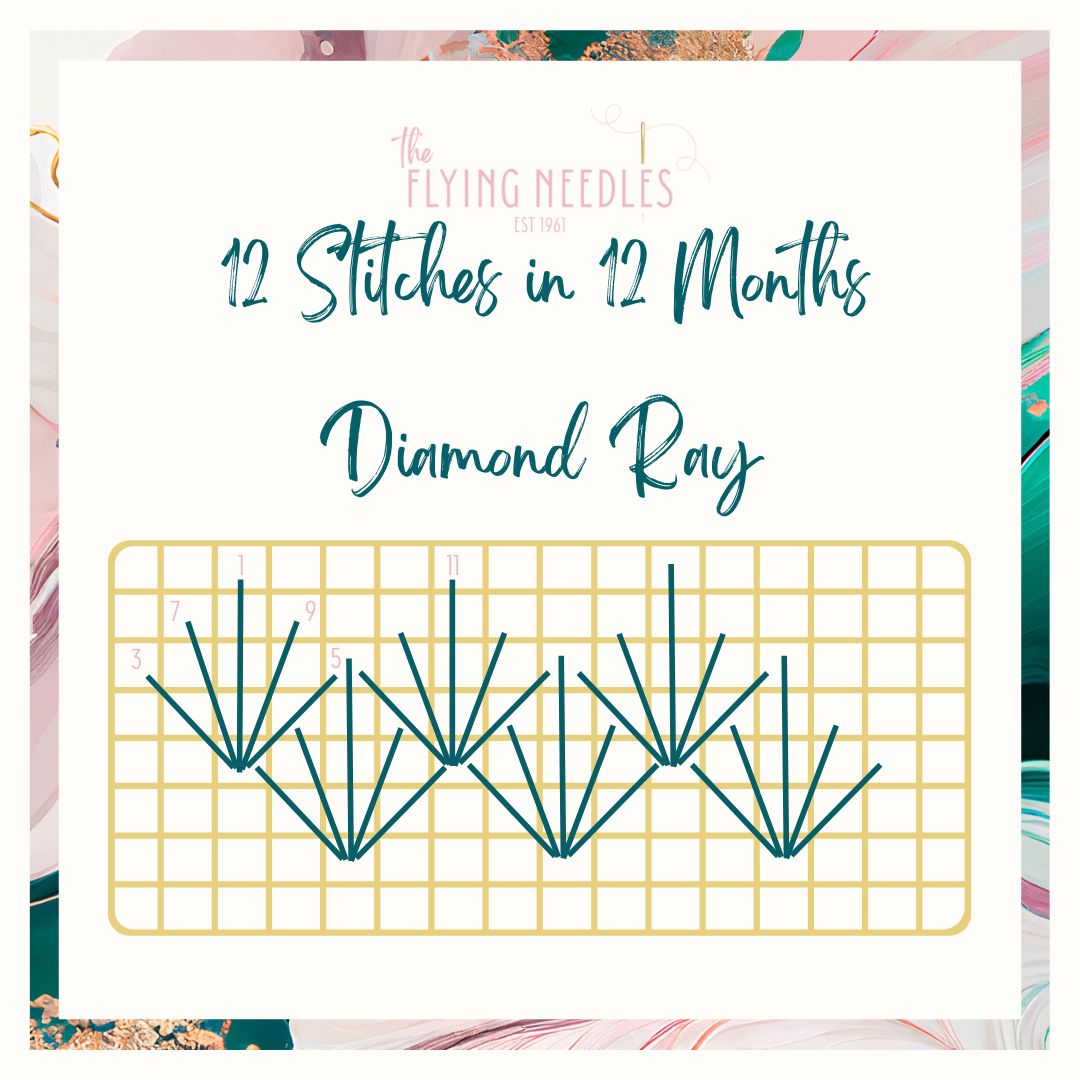 Diamond Ray Stitch Download - The Flying Needles