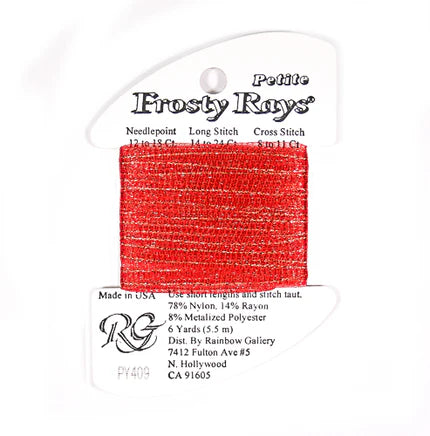 Petite Frosty Rays PY409 Scarlet - The Flying Needles