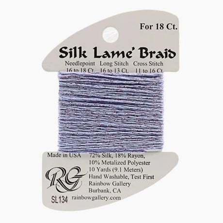 Silk Lame Braid SL134 Misty Lilac - The Flying Needles