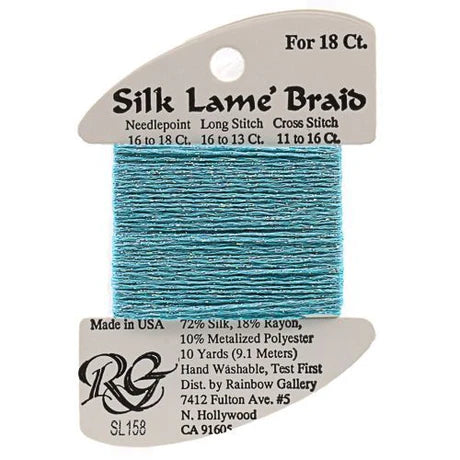 Silk Lame Braid SL158 Capri - The Flying Needles