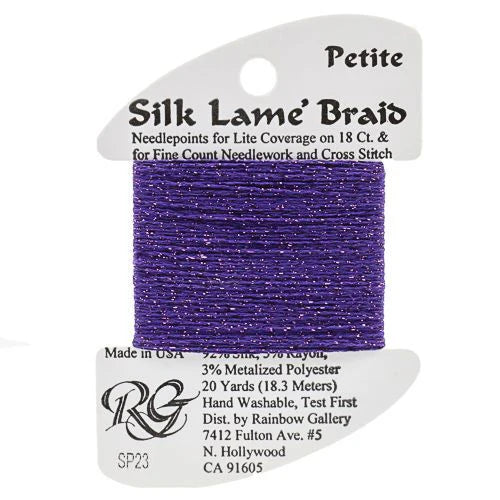 Petite Silk Lame SP23 Dark Lavender - The Flying Needles