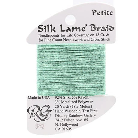 Petite Silk Lame SP42 Mint - The Flying Needles