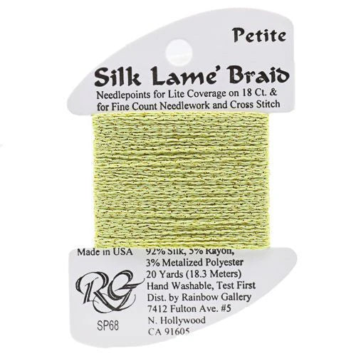 Petite Silk Lame SP68 Pale Avocado - The Flying Needles
