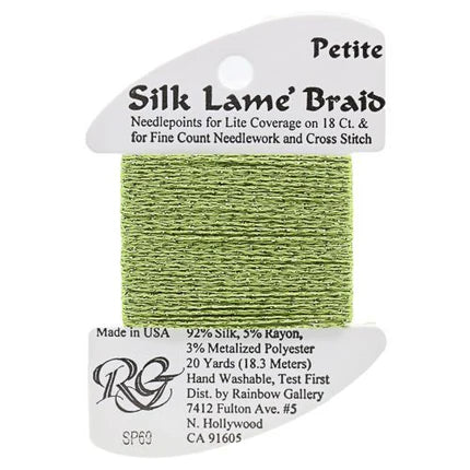 Petite Silk Lame SP69 Medium Avocado - The Flying Needles