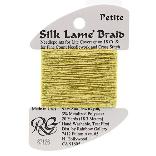 Petite Silk Lame SP126 Canary Yellow - The Flying Needles