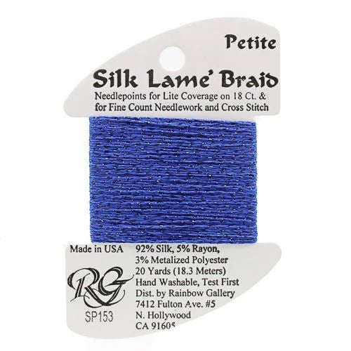 Petite Silk Lame SP153 Classic Blue - The Flying Needles