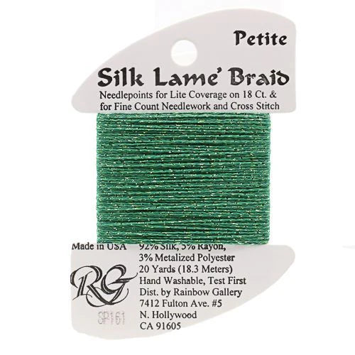 Petite Silk Lame SP161 Juniper - The Flying Needles