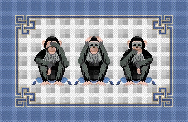 See, Hear, Speak No Evil - Blue - The Flying Needles