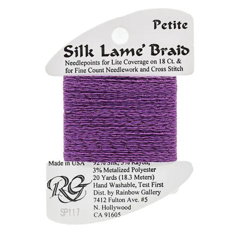 Petite Silk Lame SP117 Dark Violet - The Flying Needles