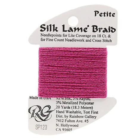Petite Silk Lame SP123 Dark Hot Pink - The Flying Needles