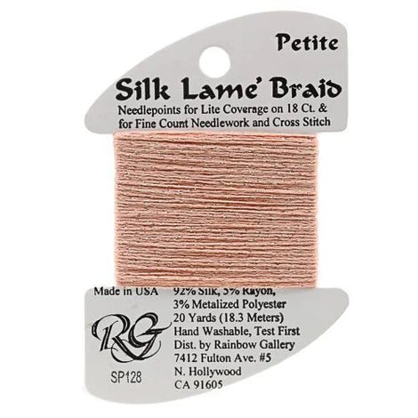 Petite Silk Lame SP128 Crab Bisque - The Flying Needles