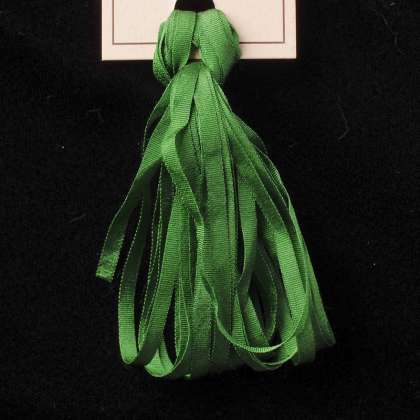 Treenway Silk 211 Triumph Green Silk Ribbon - The Flying Needles