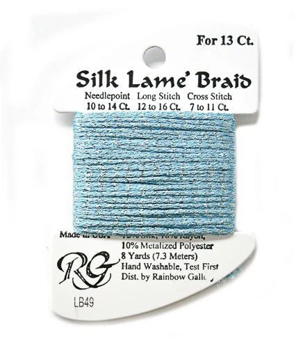 Silk Lame Braid SL49 China Blue - The Flying Needles