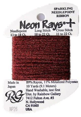 Neon Rays Plus NP26 Burgundy - The Flying Needles