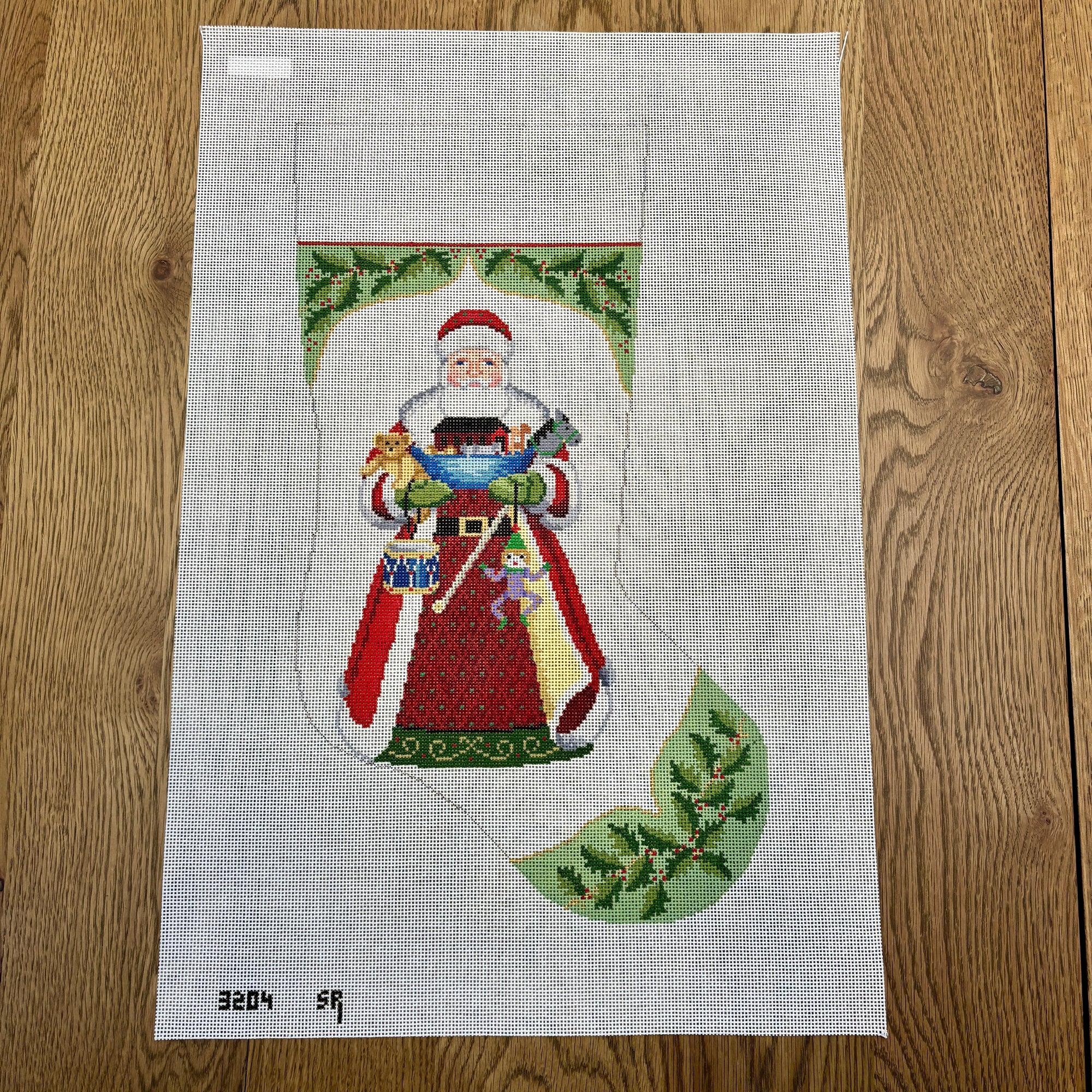 Holly, Santa Insert, Stocking
