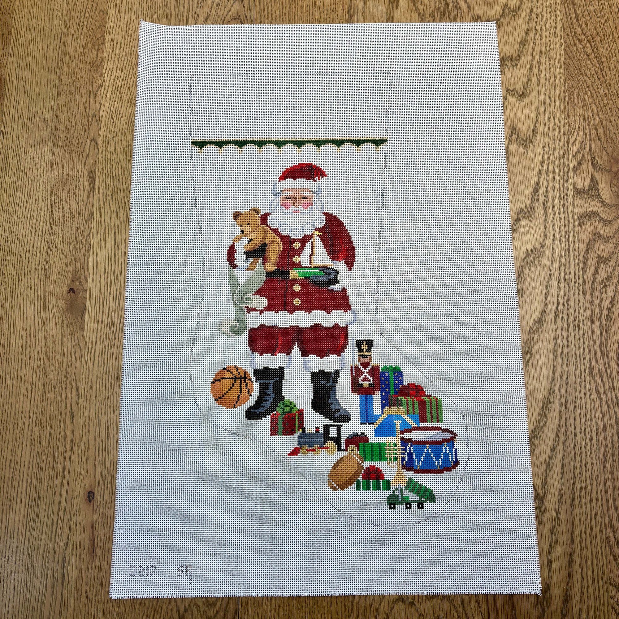 Santa With Boy Toys, Stocking