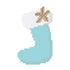 Coastal Christmas Stocking Ornament - The Flying Needles
