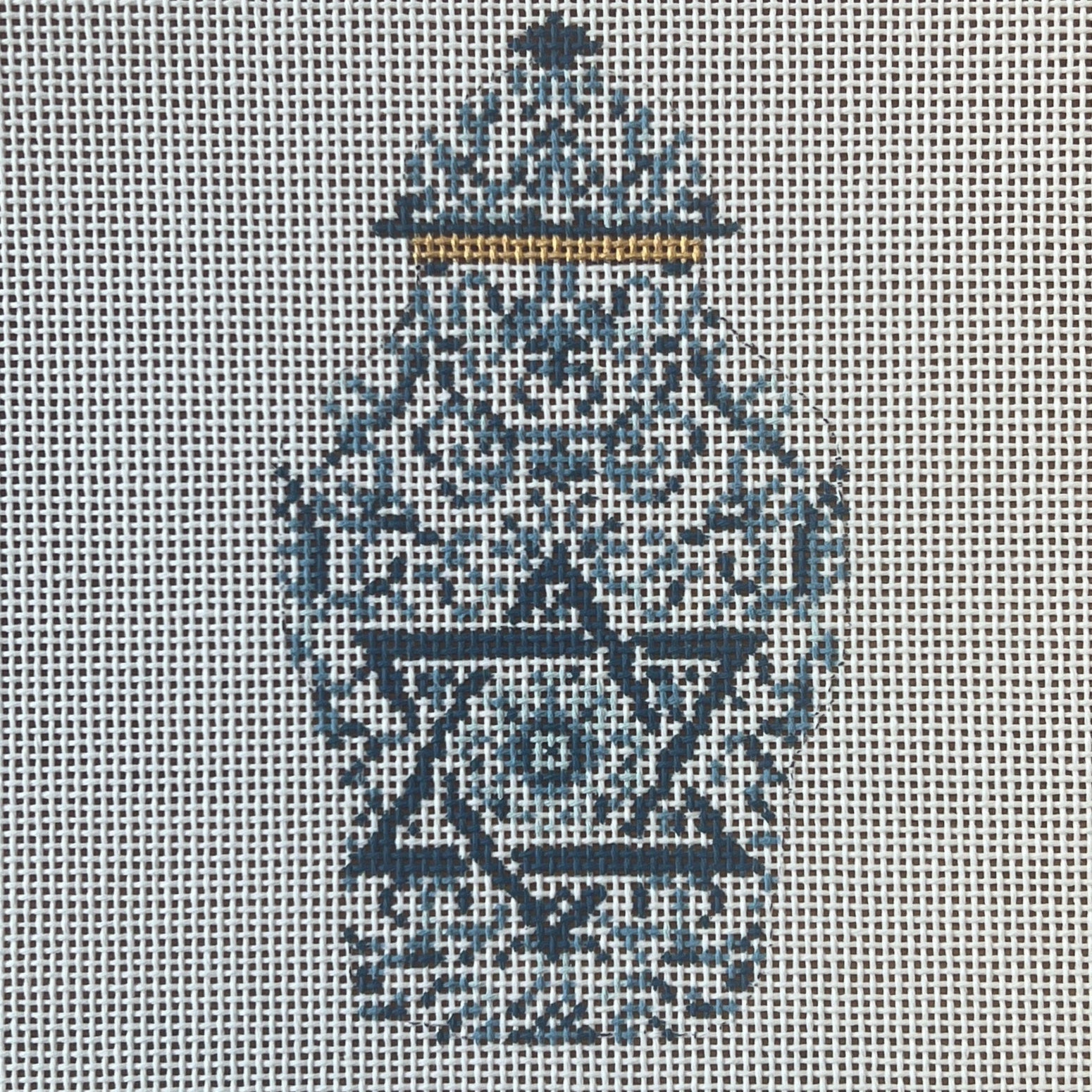 Transferware Judaica Ginger Jar Canvas - The Flying Needles