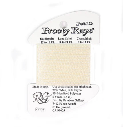 Petite Frosty Rays PY103 Ecru Pearl - The Flying Needles