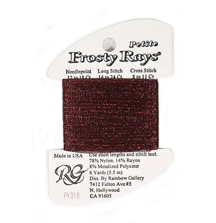 Petite Frosty Rays PY318 Midnight Red - The Flying Needles