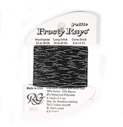 Petite Frosty Rays PY371 Black Silver - The Flying Needles