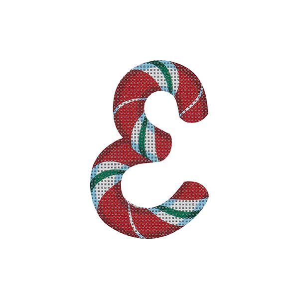 Candy Cane Letter E