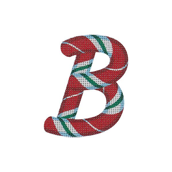 Candy Cane Letter B