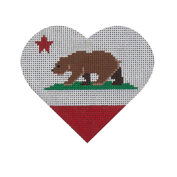 California Flag Heart