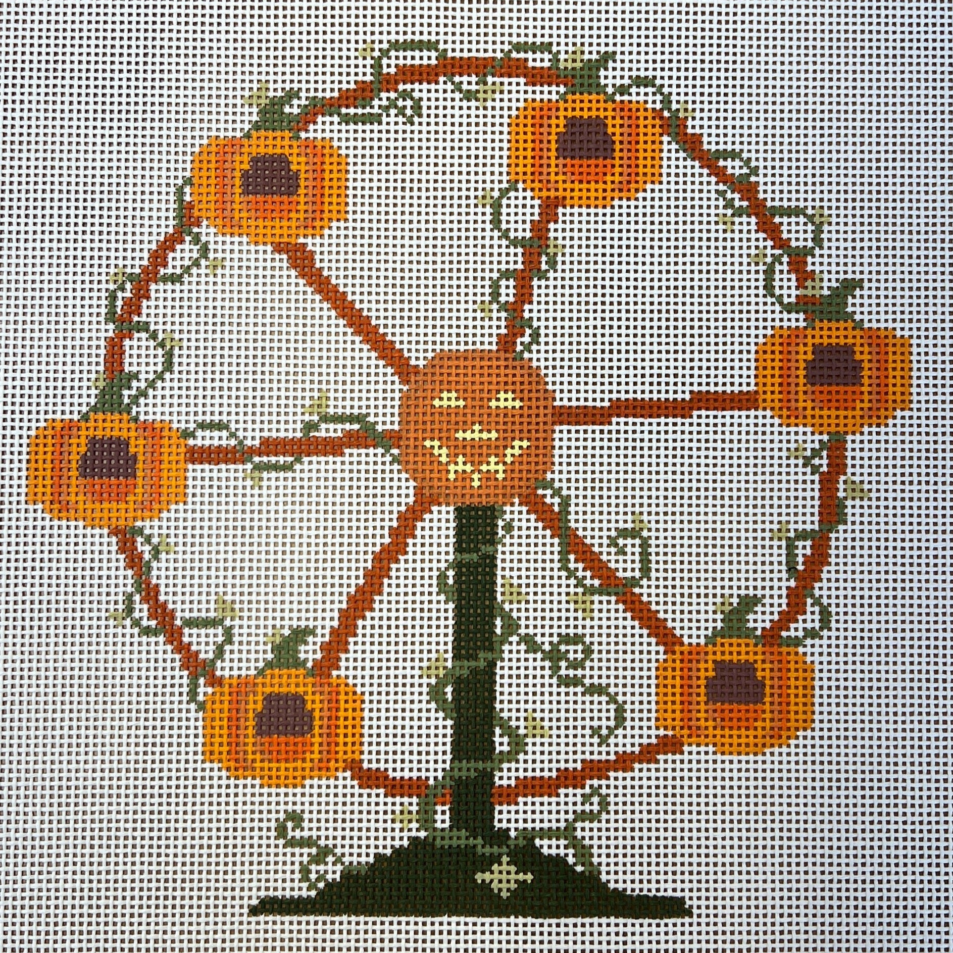 Pumpkin Ferris Wheel-13 mesh - The Flying Needles