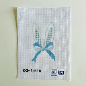 Blue Gingham Bunny Ears - The Flying Needles