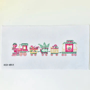 Christmas Train Bolster Pillow - The Flying Needles