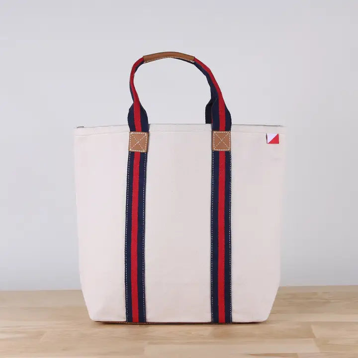 Leather Canvas Tote - The Flying Needles