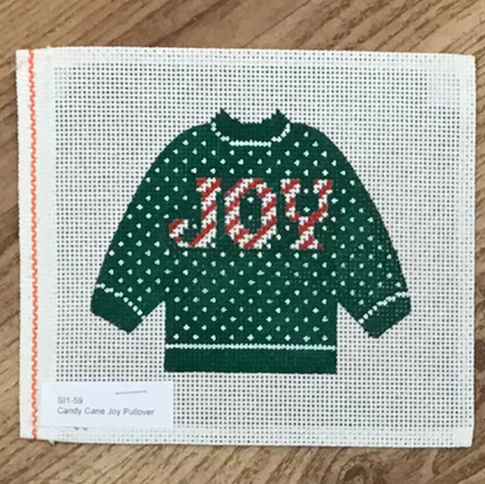 Candy Cane Joy Sweater - The Flying Needles