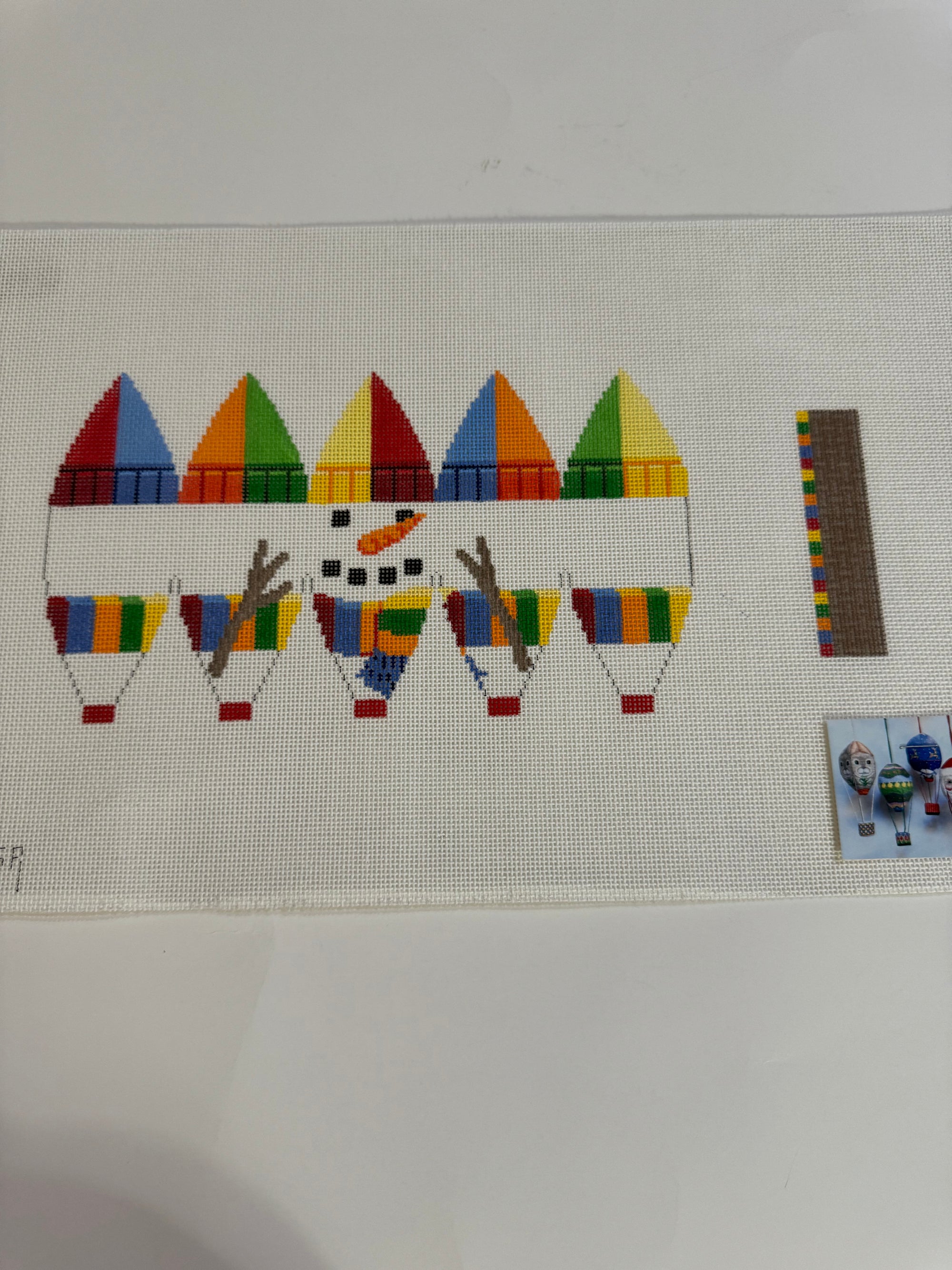 Snowman Hot Air Balloon - The Flying Needles