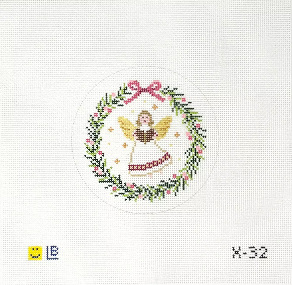 Angel with Songbook Wreath - The Flying Needles