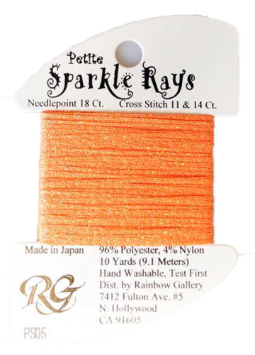 Petite Sparkle Rays PS05 Orange - The Flying Needles