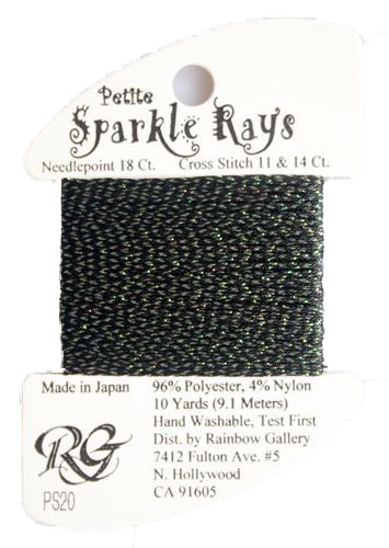 Petite Sparkle Rays PS20 Black - The Flying Needles