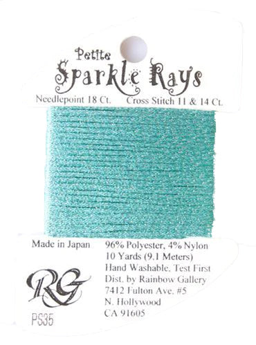 Petite Sparkle Rays PS35 Aqua - The Flying Needles