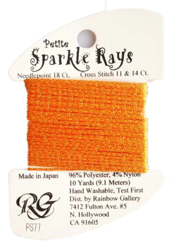 Petite Sparkle Rays PS77 Pumpkin - The Flying Needles