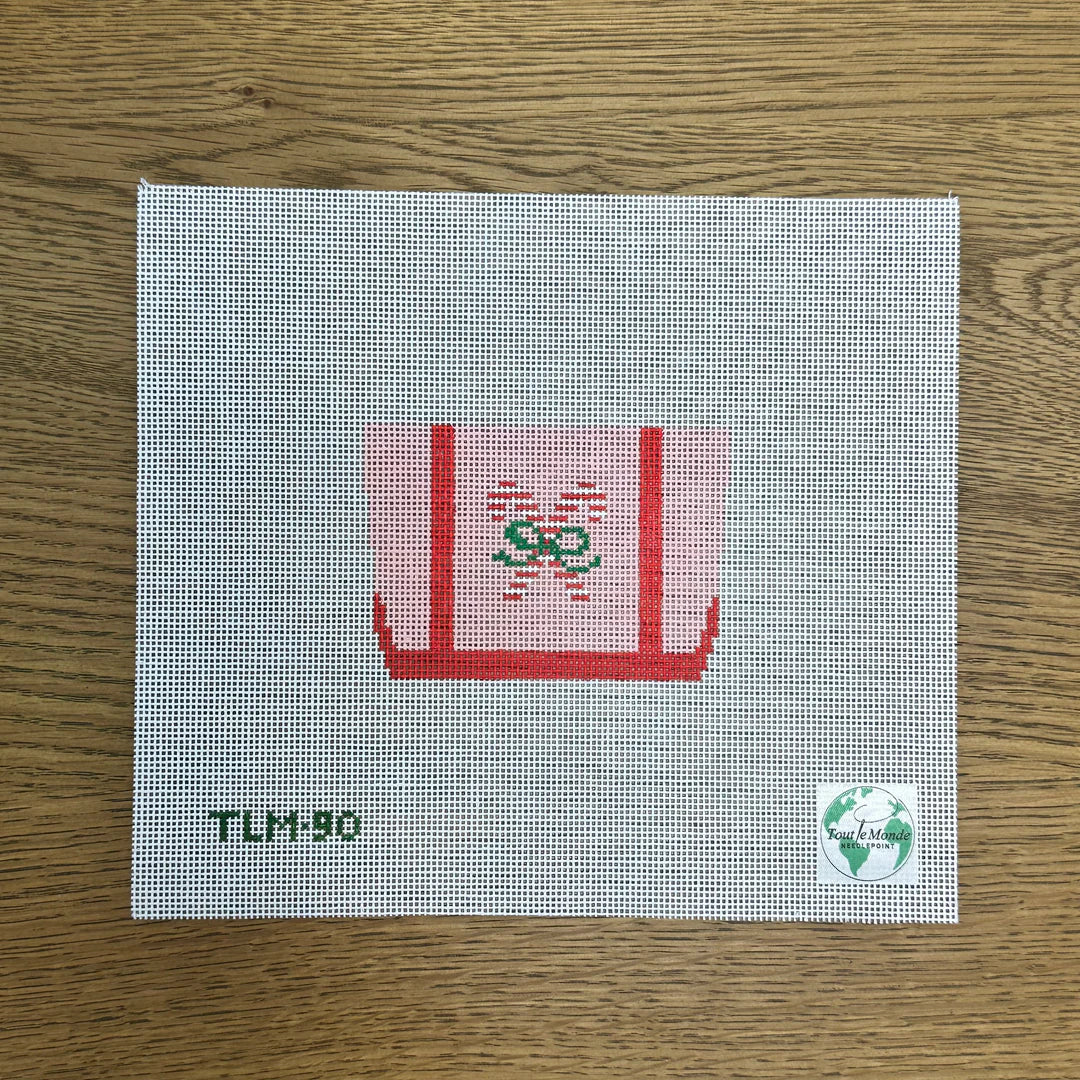 Mini Tote - Candy Cane Crush Pink - The Flying Needles