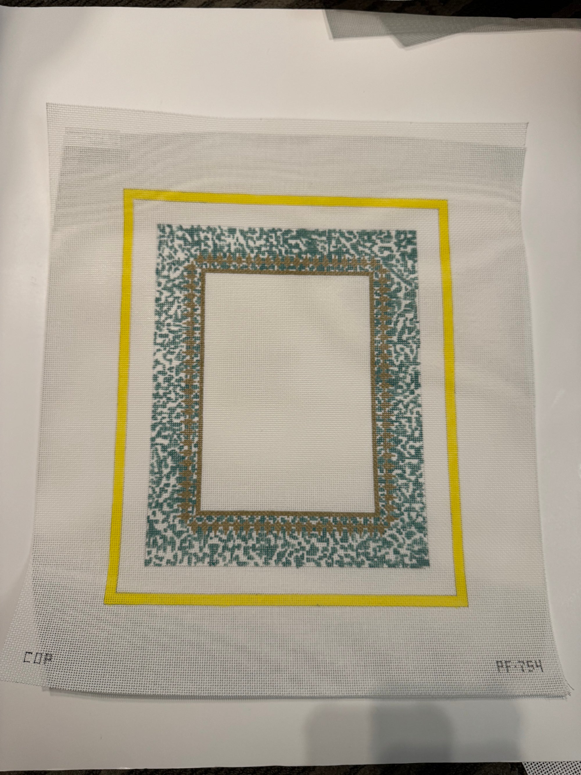 Teal Animal Print Frame - The Flying Needles