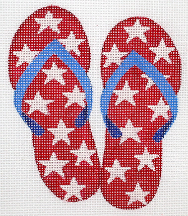 Patriotic Mini Flip Flops - The Flying Needles