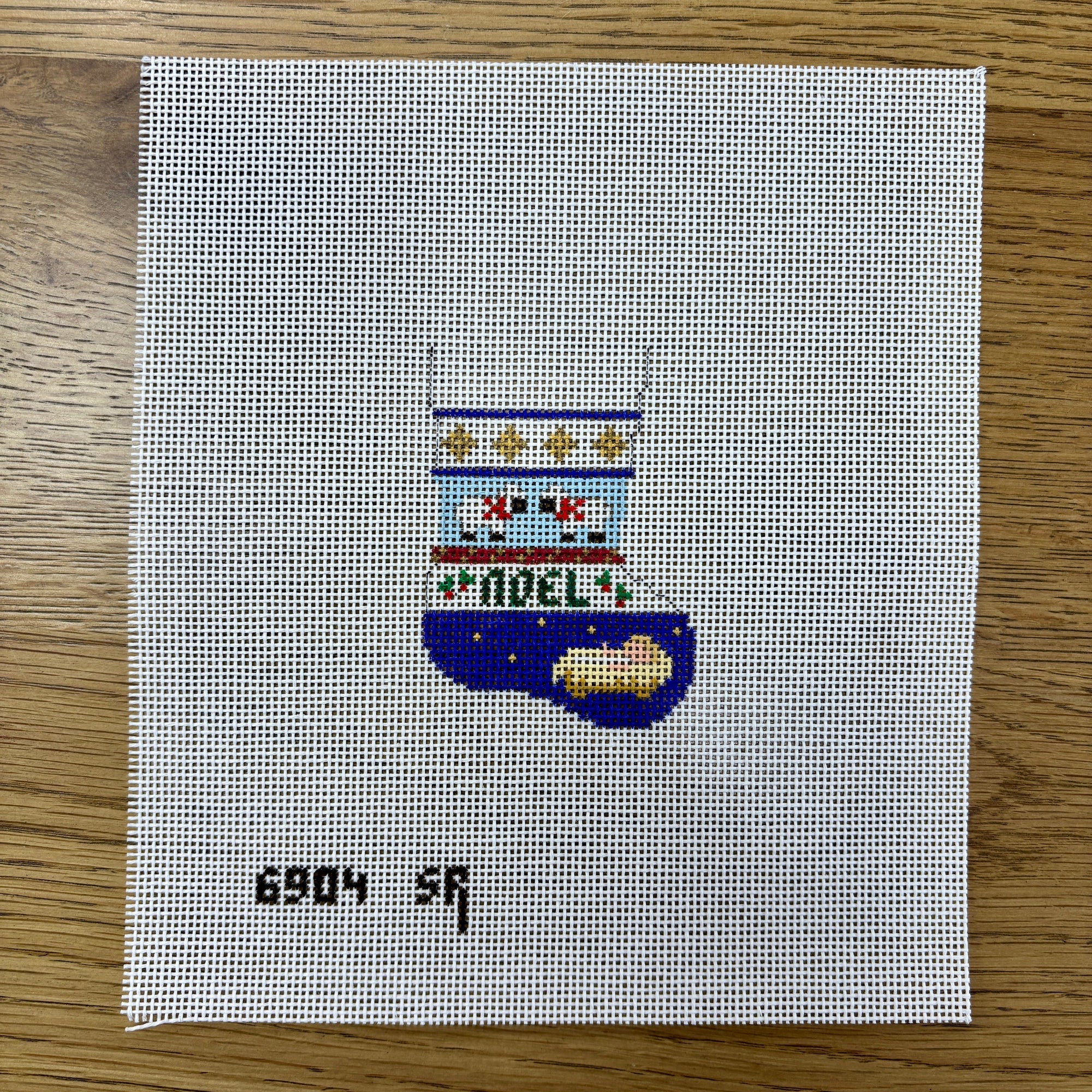 Nativity Stripe, Stocking Ornament
